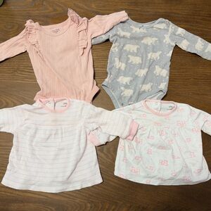 Little Me Stripes and Bear Print.